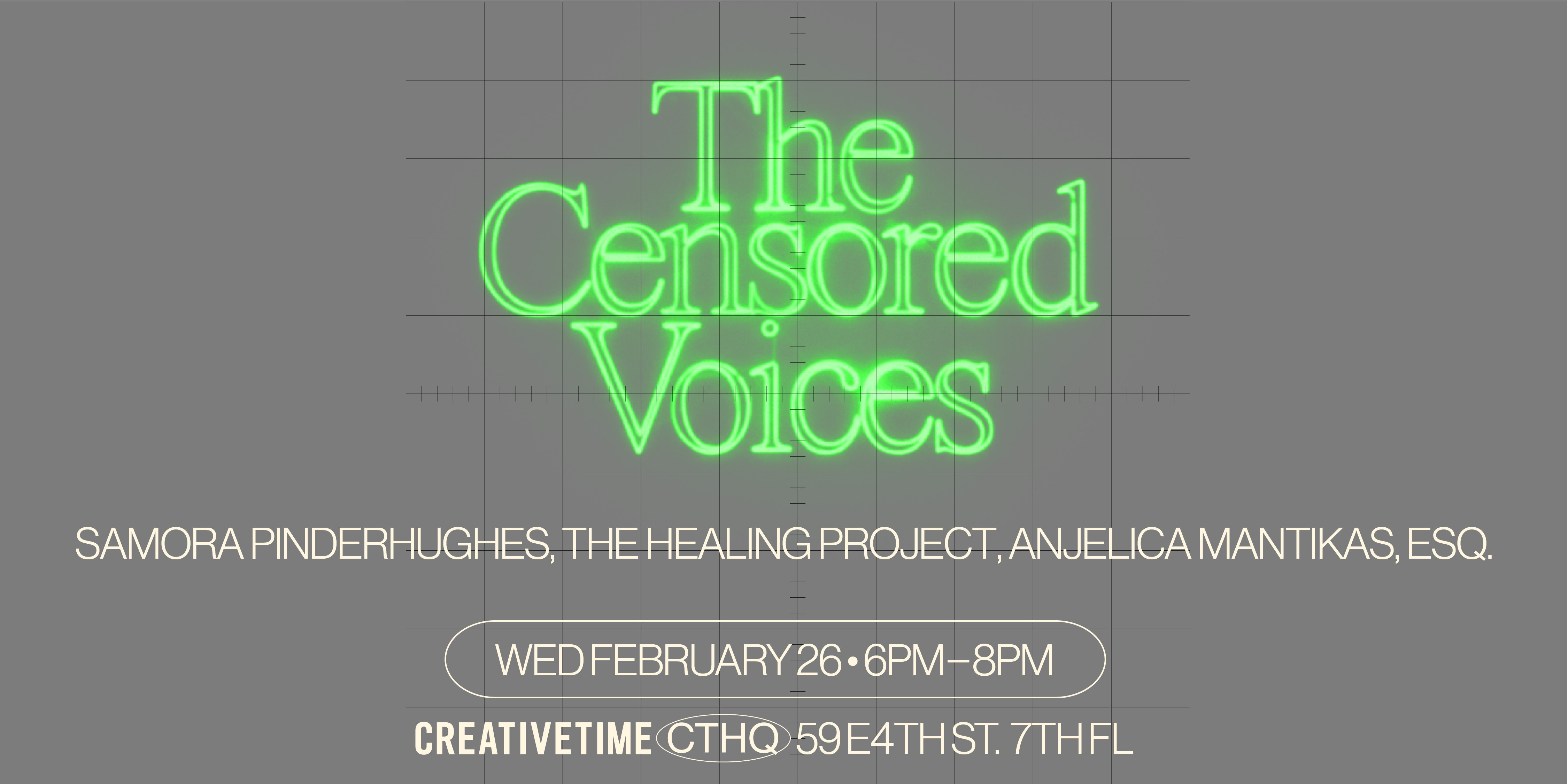 Poster for CTHQ censored voices project