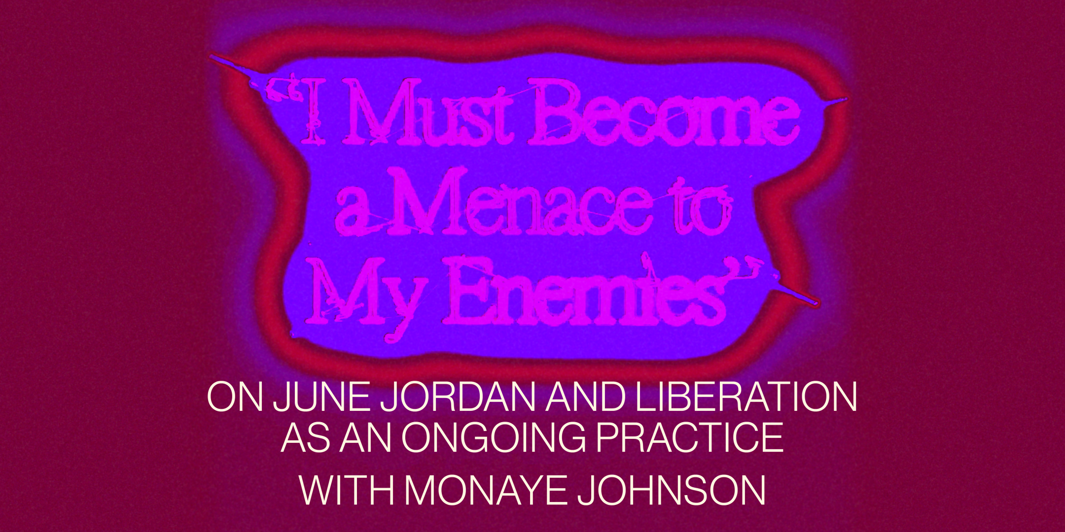 June Jordan event poster for CTHQ on June 18